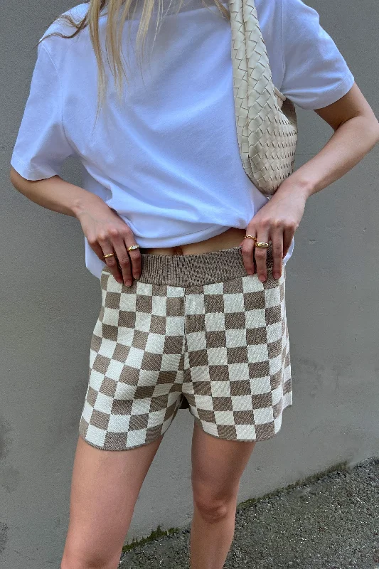 Today Only CHECKERED KNIT SHORT