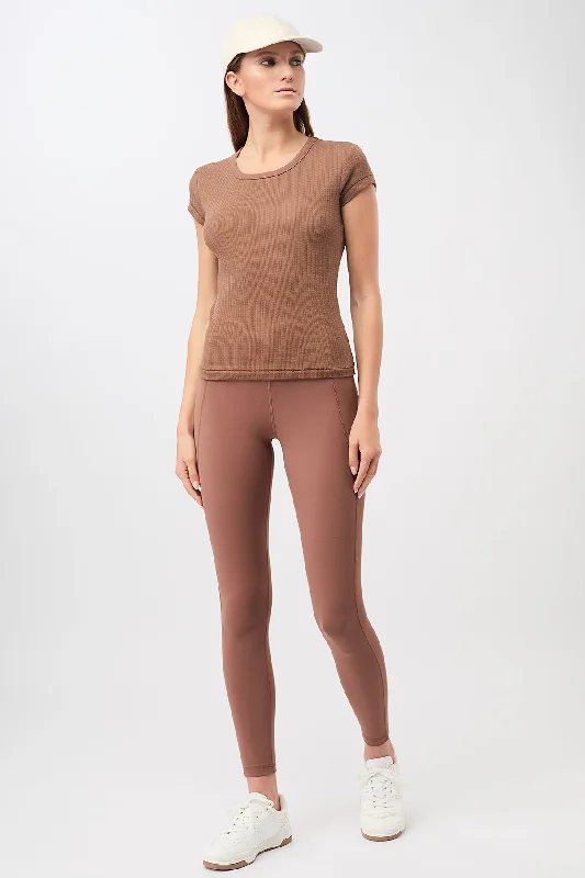 Price Drop Piqué Roundneck (Cappuccino), GOTS