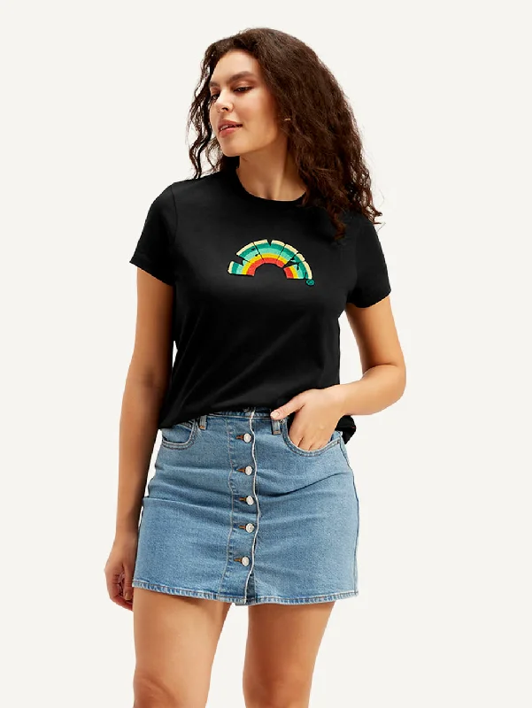 Limited Edition Women's Graphic Print Crew Neck T-shirt