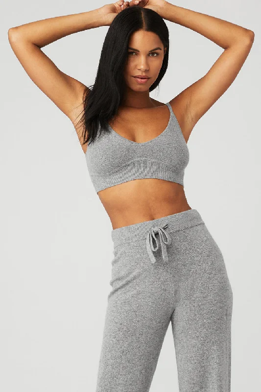 Special Price Cashmere Jet Set Bra - Dove Grey Heather