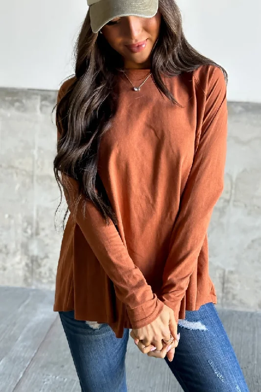 Unbeatable Deal Layne Top - Terracotta