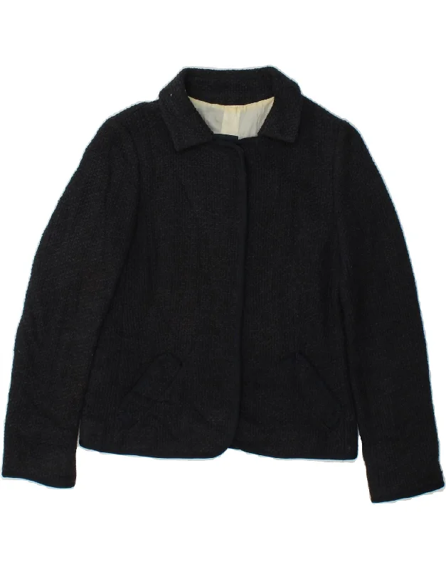 Weekend Offers That Shine MAX MARA Womens Blazer Jacket UK 10 Small Navy Blue Cotton