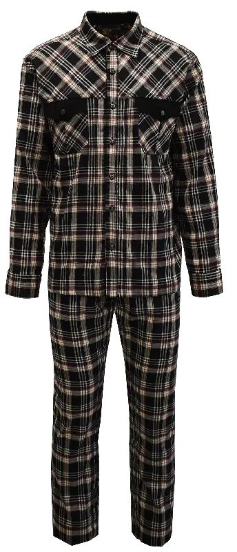 2pc Plaid L/S Set | Modern Fit | Stacy Adams