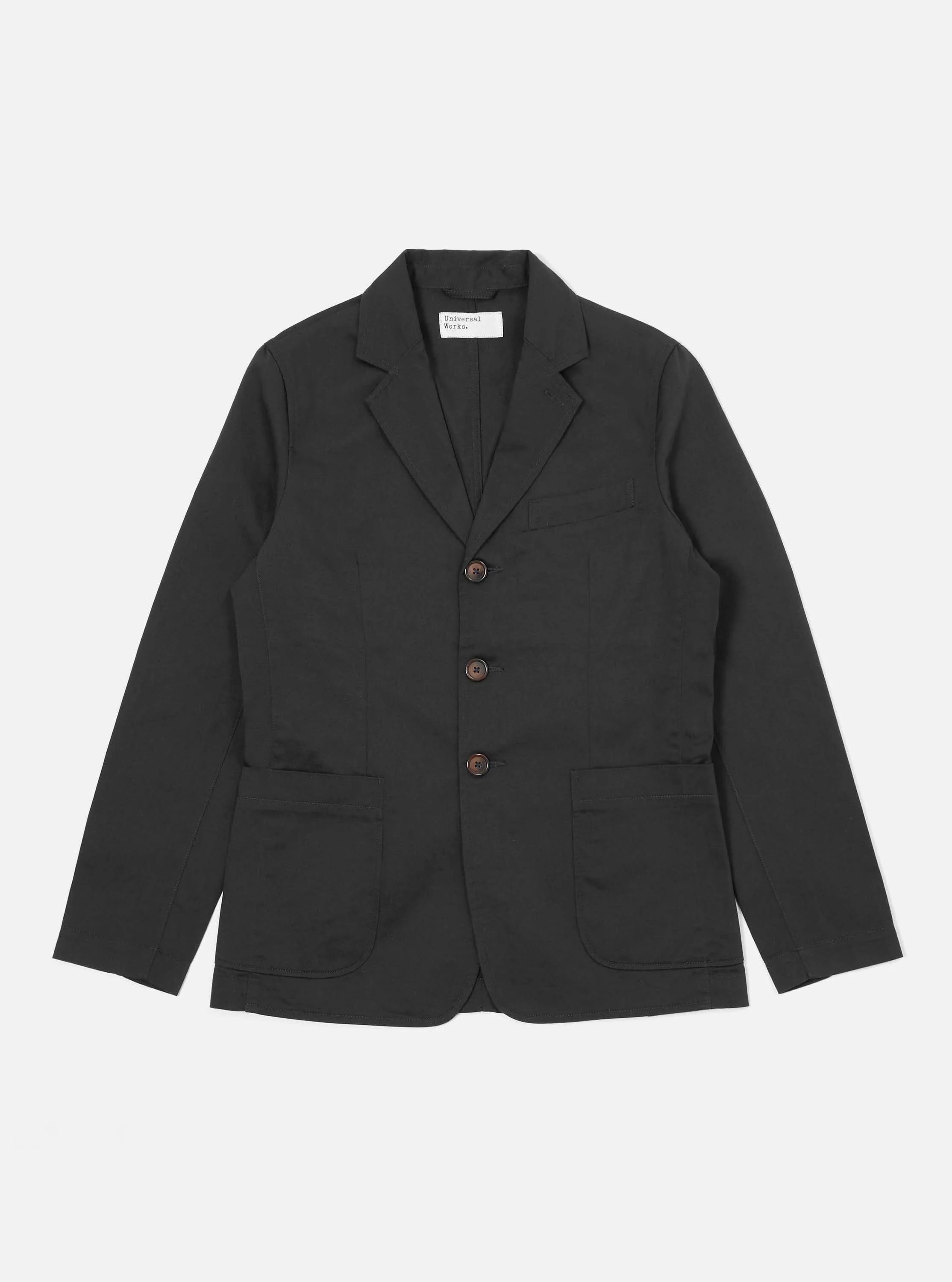 Universal Works, London Jacket, Black Twill