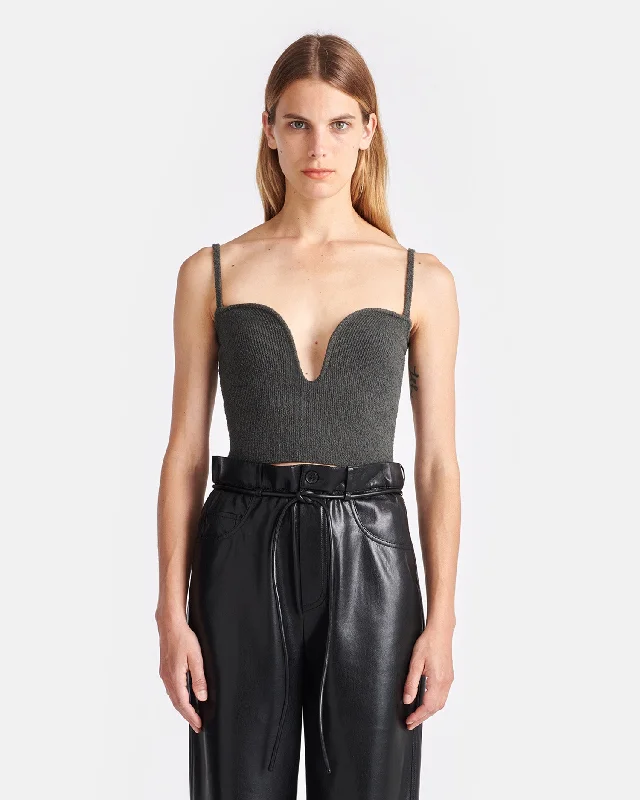 Weekend Specials to Celebrate Zue - Terry-Knit Top - Graphite