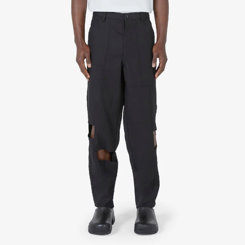 Panelled Pant Black