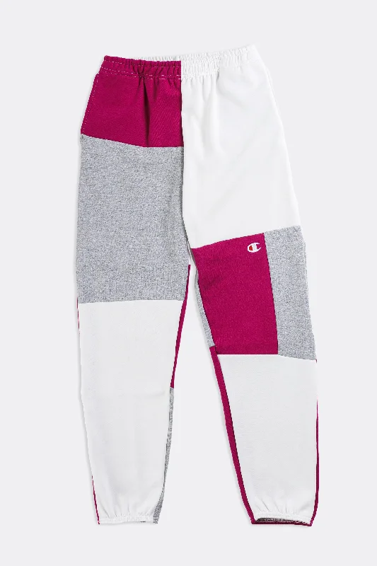 Steal Deal Unisex Patchwork Champion Sweatpants - Women-S, Men-XS