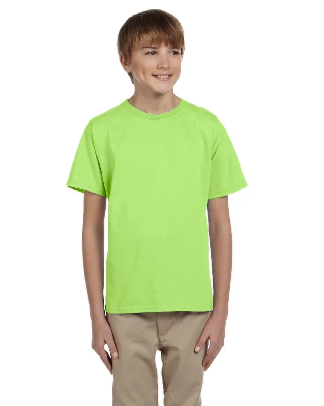 Fruit of the Loom Youth T-Shirt | Neon Green