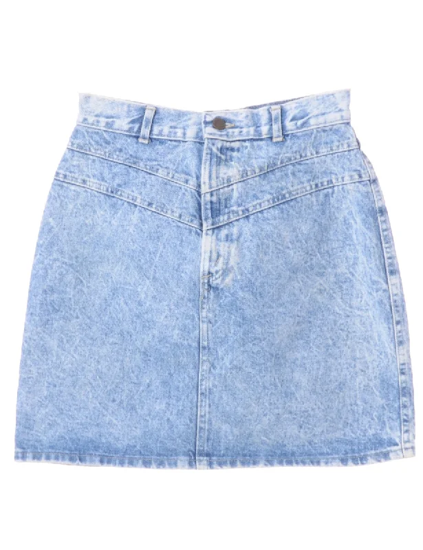 Acid Wash Mini Skirt