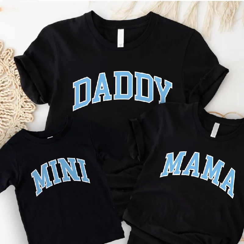 Weekend Specials to Celebrate Daddy, Mama & Mini Essential Varsity Matching T-Shirts