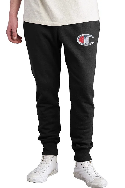 Champion Reverse Weave Jogger Pants, Chenille C Logo