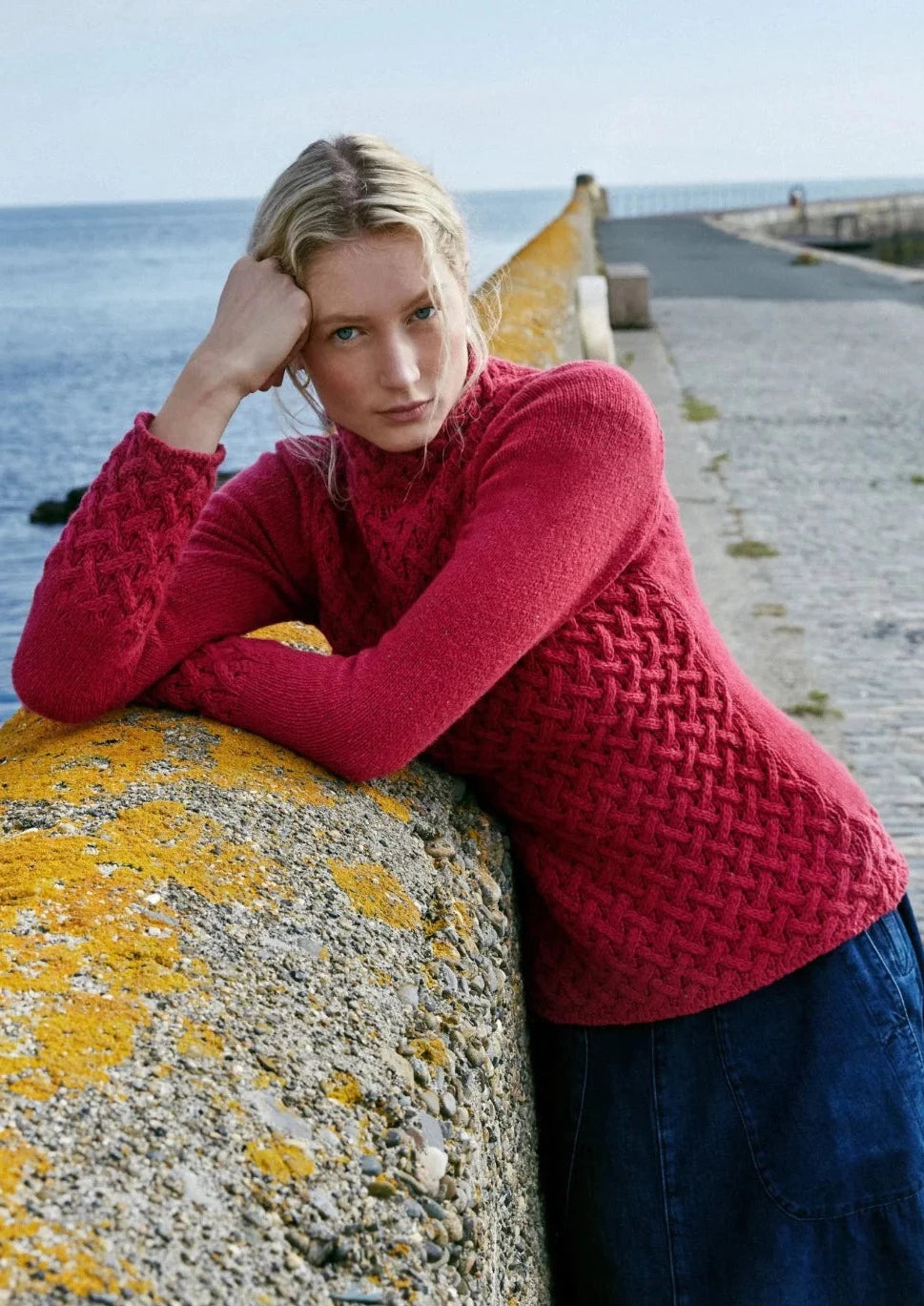 Can't Beat IrelandsEye Women's Trellis Aran Sweater | Bramble Berry