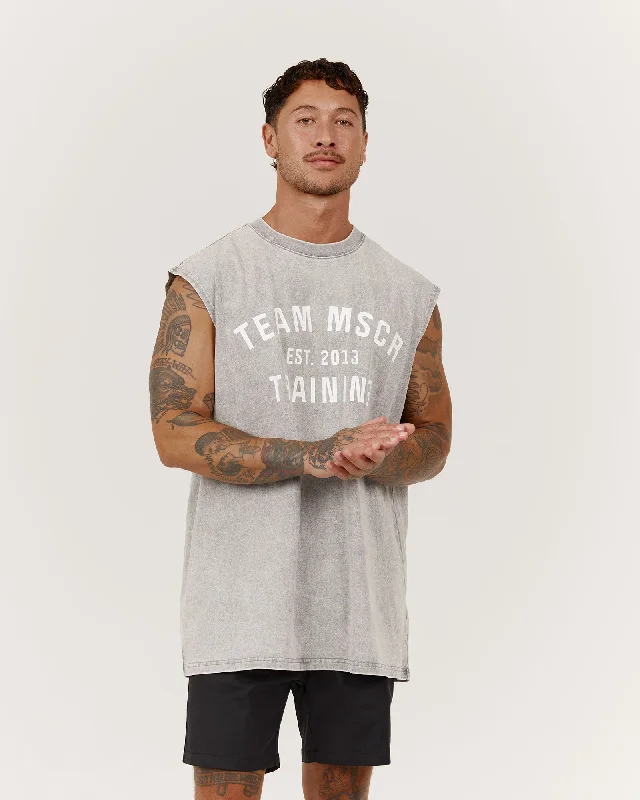 TIMELESS TEAM TRAINING TANK - FADED GREY