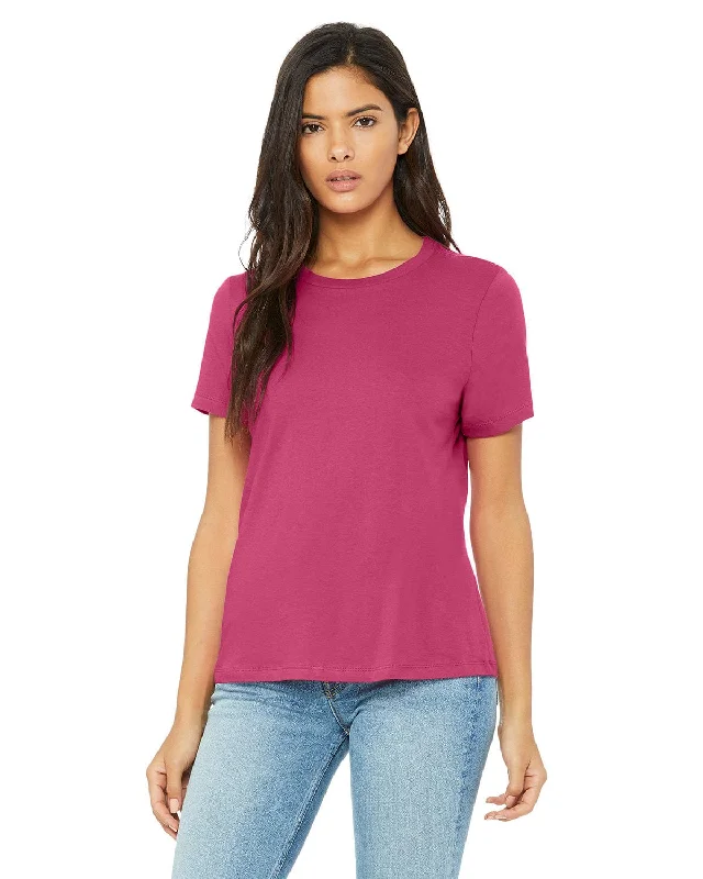 Bella+Canvas Ladies Relaxed Short Sleeve Jersey T-Shirt | Berry