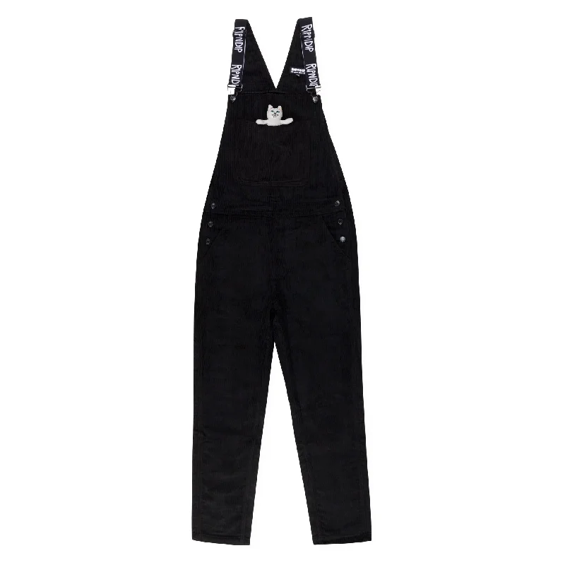 Nermy Buddy Corduroy Overalls (Black)