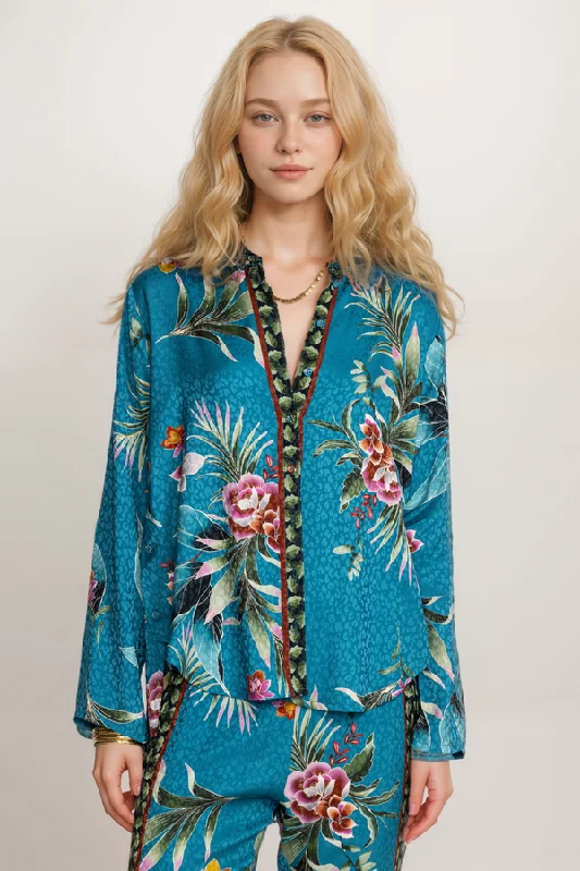 Weekend Deals to Brighten Your Day Johnny Was Lagoon Belinda Button Up Shirt C19323BE