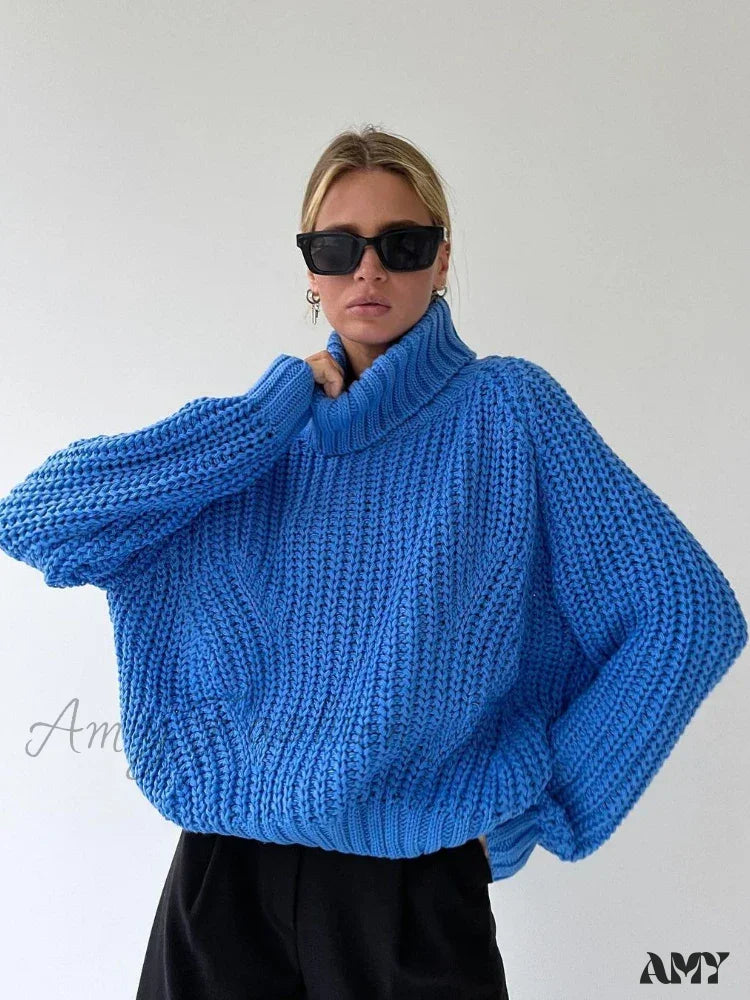 Great Bargain Women Knitted Long Sleeve Loose Harajuku Vintage Casual Chic Cozy Stylish Comfortable Sweater