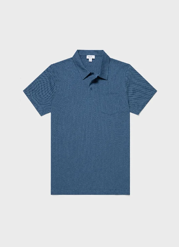 Blowout Deals Men's Riviera Polo Shirt in Steel Blue