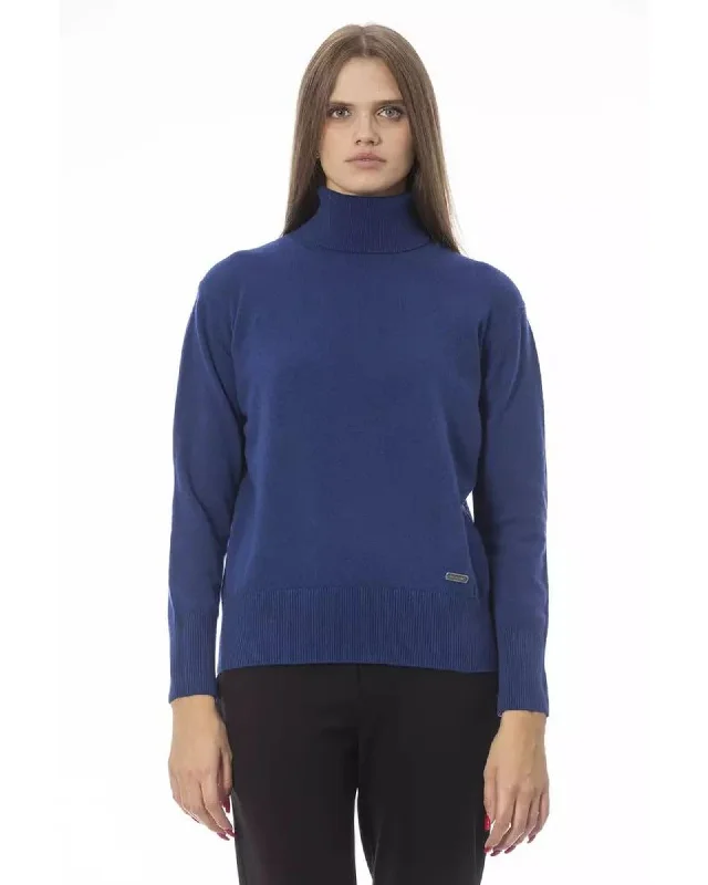 Savings Galore Baldinini Trend Women's Blue Wool Sweater - 42 IT