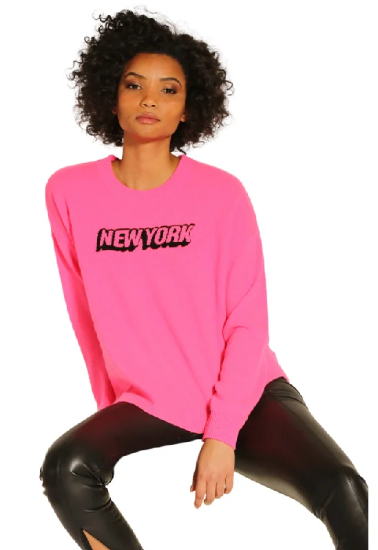 Weekend Savings Fiesta Minnie Rose Cashmere New York Intarsia Crew Sweater