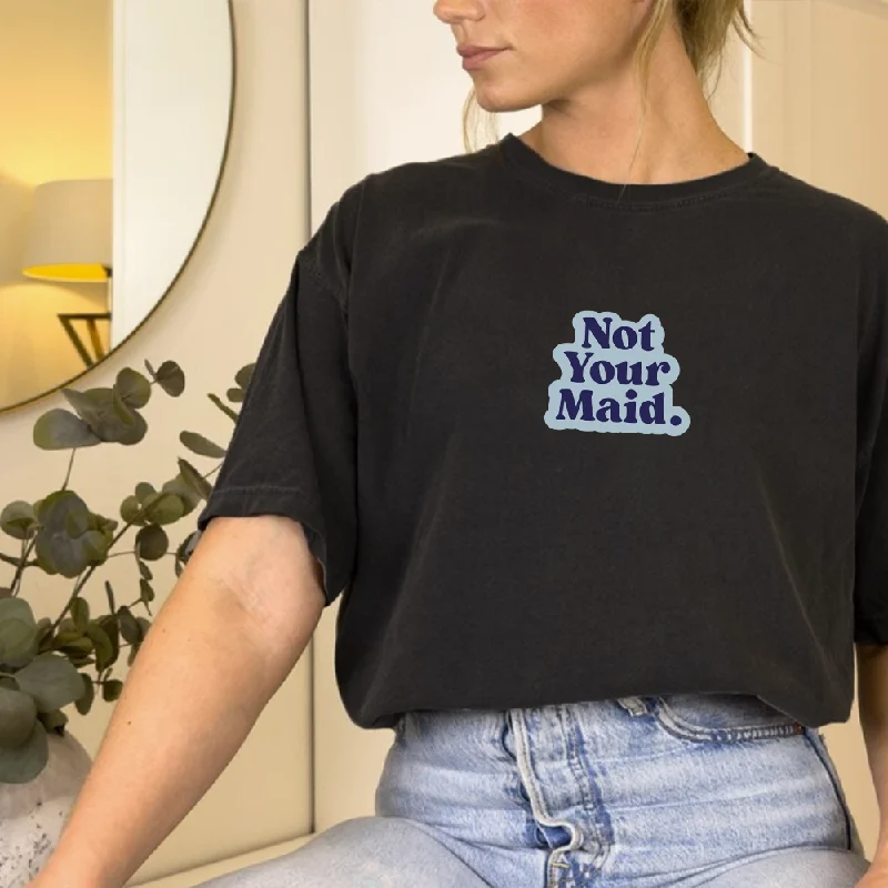 Limited Stock Generation: Mum - Not Your Maid Acid Wash Oversized Tee