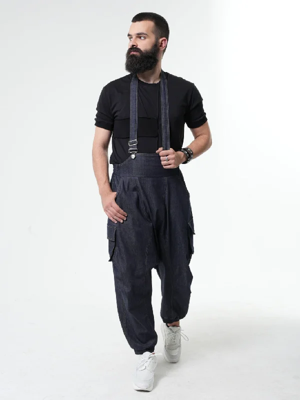 Mens Denim Jumpsuit