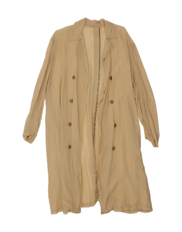 Unbeatable Prices VINTAGE Womens Trench Coat UK 16 Large Beige