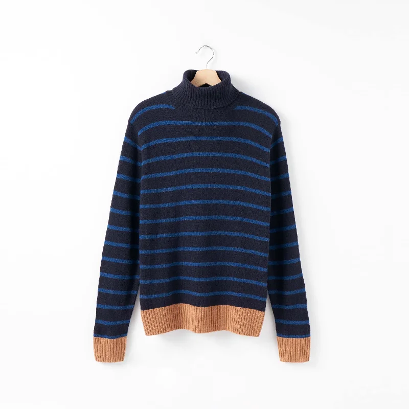 Super Discount Stripe Turtleneck