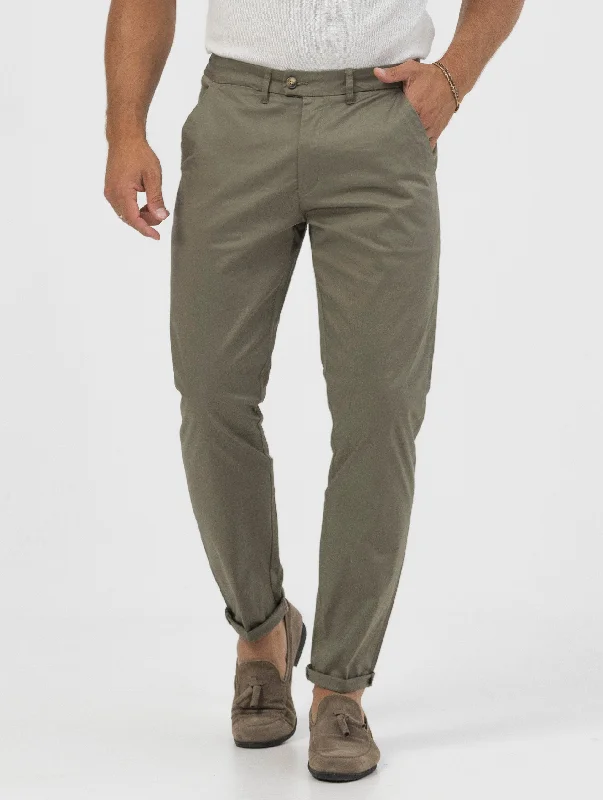 DENZEL CASUAL PANTS IN MUD