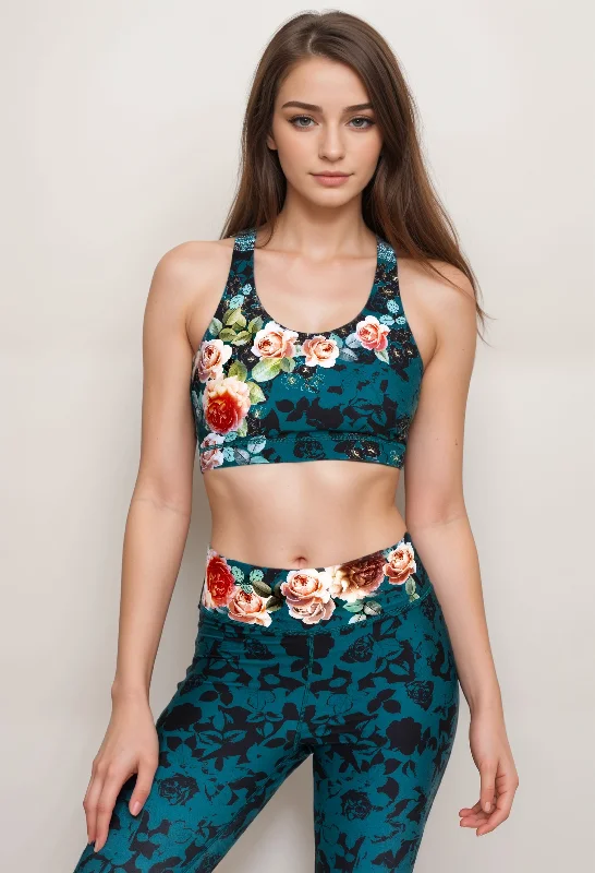 Weekend Savings Fiesta Johnny Was Rosabel Bee Active Sports Bra A2022BO Boho Chic