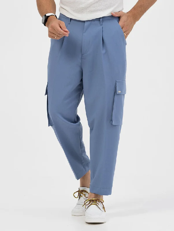 JULIAN CARGO PANTS IN LIGHT BLUE