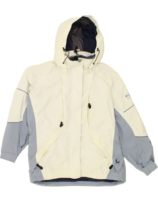 Weekend Offers You Can't Ignore COLUMBIA Womens Titanium Windbreaker Jacket UK 16 Large Off White