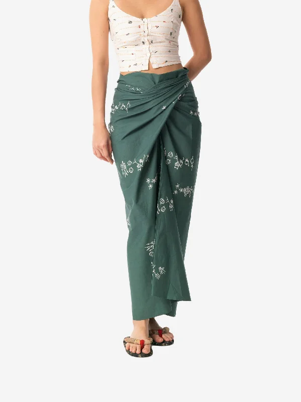 Limited Availability "Tumbuh" Acak - Wrap Skirt