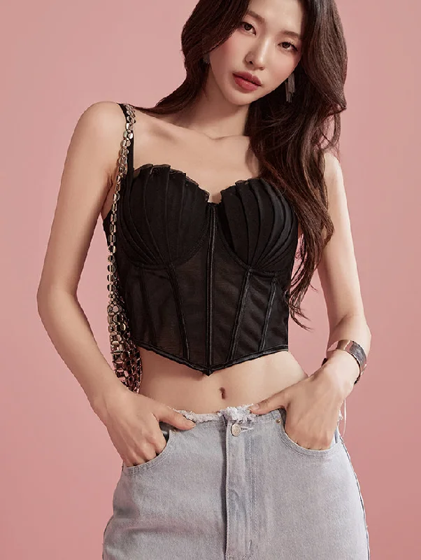 Blowout Deals E3379 Sheer Bustier
