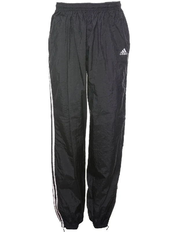 Adidas Black & White Track Pants - W26 L30