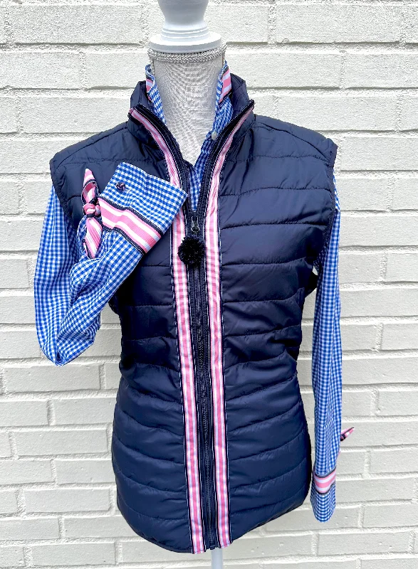 Daily Deals Maggie May Ribbon Puffer Vest (PF36)
