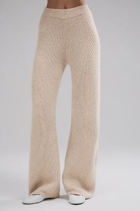Weekend Price Cuts Galore Winter Magic Cashmere Wide Leg Pant - Birch Heather