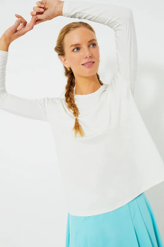 Mega Deal White Long Sleeve Ryan Boyfriend Tee