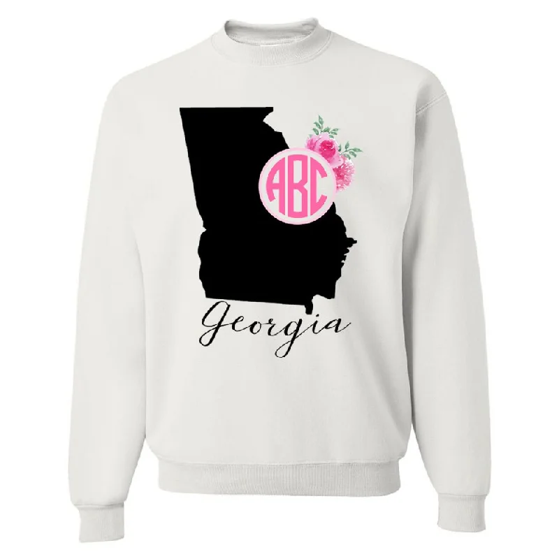 Weekend Discounts to Indulge In Monogrammed 'Georgia State Pride' Crewneck Sweatshirt