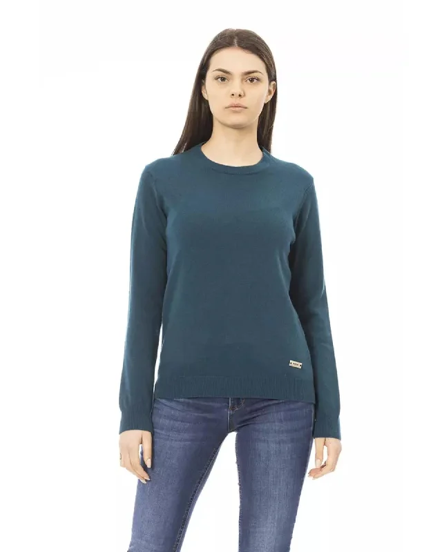 Deep Savings Baldinini Monogram Long Sleeve Crewneck Sweater S Women