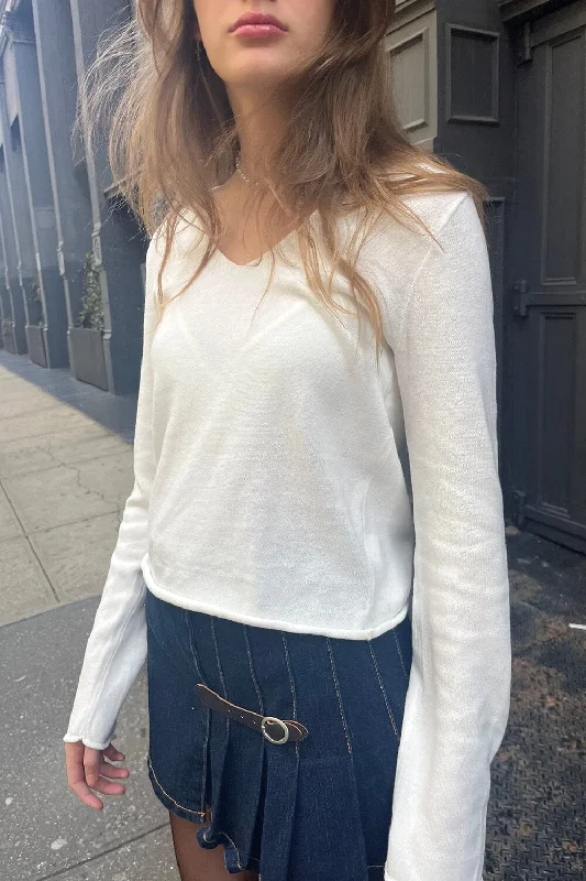 Weekend Bargains to Savor Andi V-Neck Cotton Sweater
