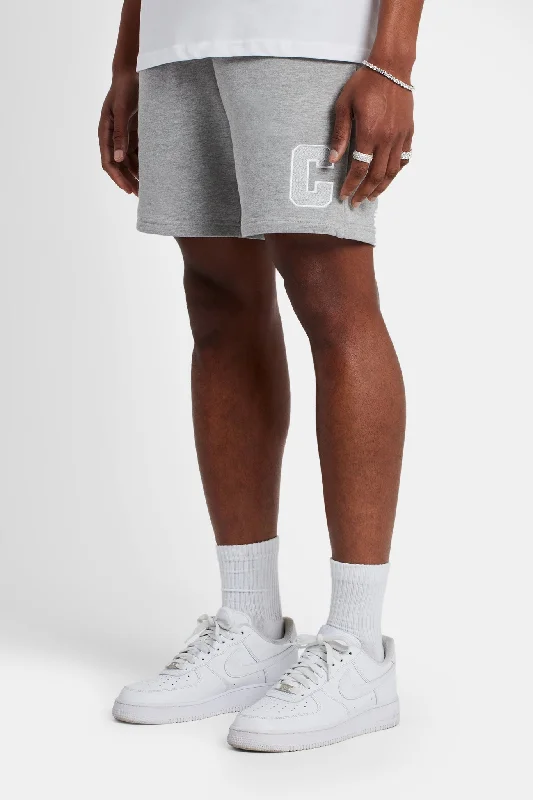 Regular Fit Jersey C Shorts - Grey Marl