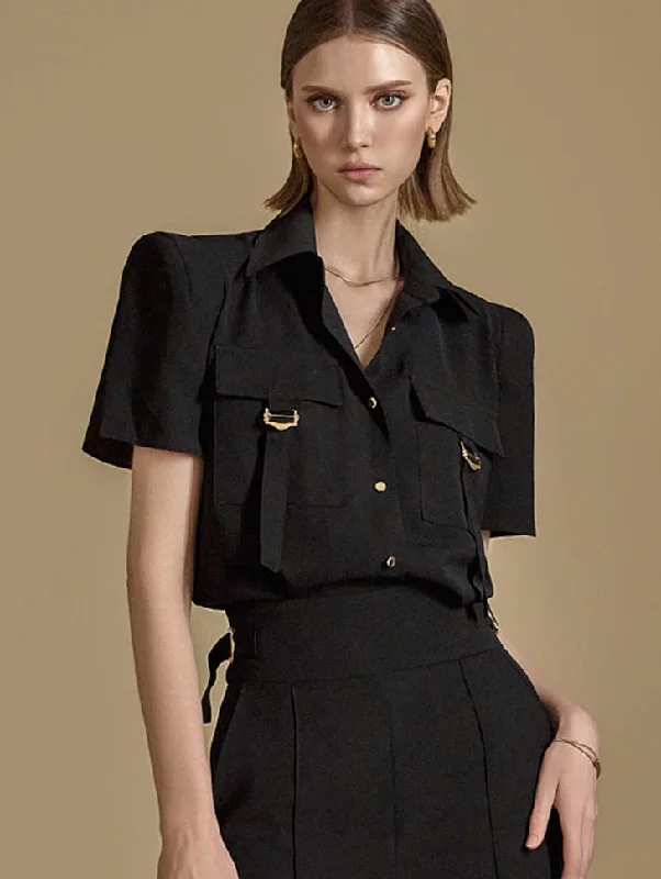 Savings Spectacular B2989 Buckle Blouse