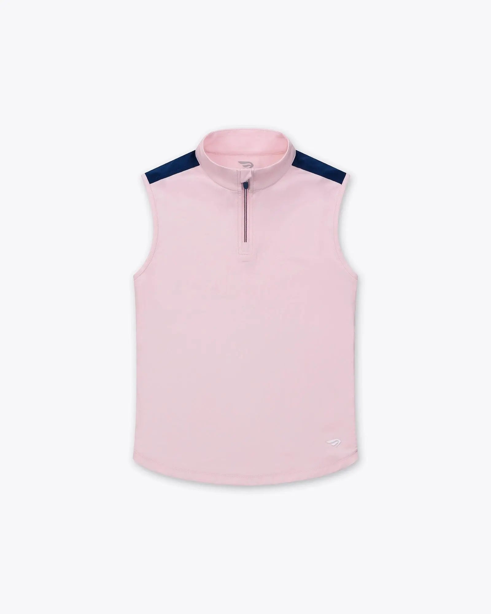 Low Price Erin Half Zip Sleeveless Top - Light Pink