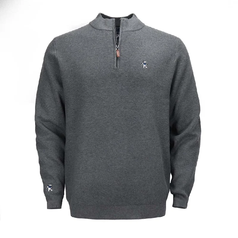 Mega Sale Grateful Dead | Quarter-Zip Sweater | Dancing Bear Grey