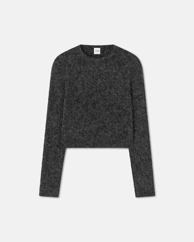 Now or Never Fanni - Brushed-Alpaca Sweater - Charcoal