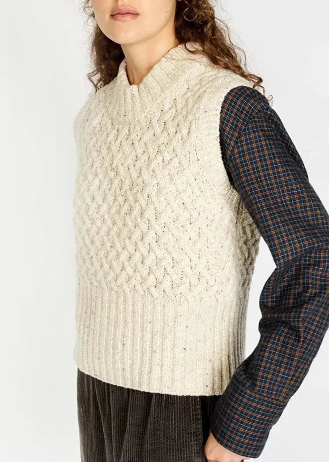 Factory Direct Sale IrelandsEye Trellis Cropped Vest | Chalkstone