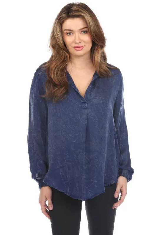 Deal Alert Johnny Was Blue Mariella Long Sleeve Blouse Boho Chic L19924