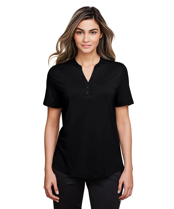 Instant Deal NE100W - North End Ladies JAQ Snap-Up Stretch Performance Polo Shirt