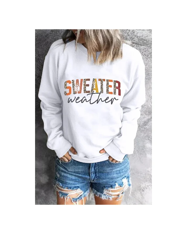 Instant Deal Azura Exchange Sweater Weather Monogram Sweatshirt - M
